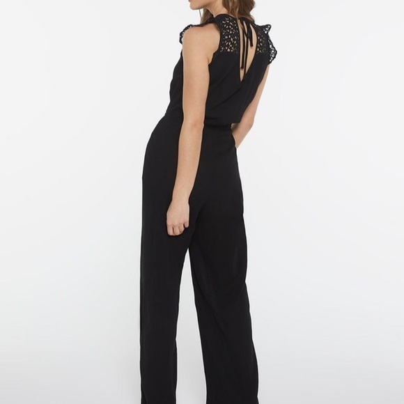 Flutter Sleeve Jumpsuit with Crochet Details - Picture 2 of 3